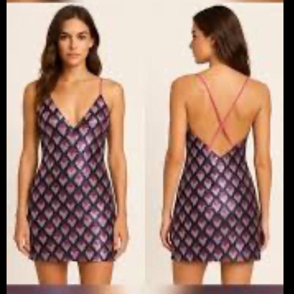 Ramy Brook Size 8 Magenta and Pink Berkley Dress